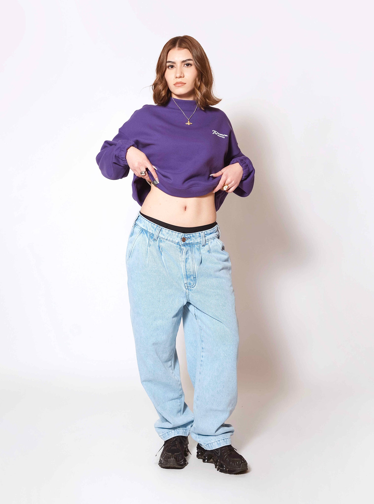 The Standards Purple Crewneck