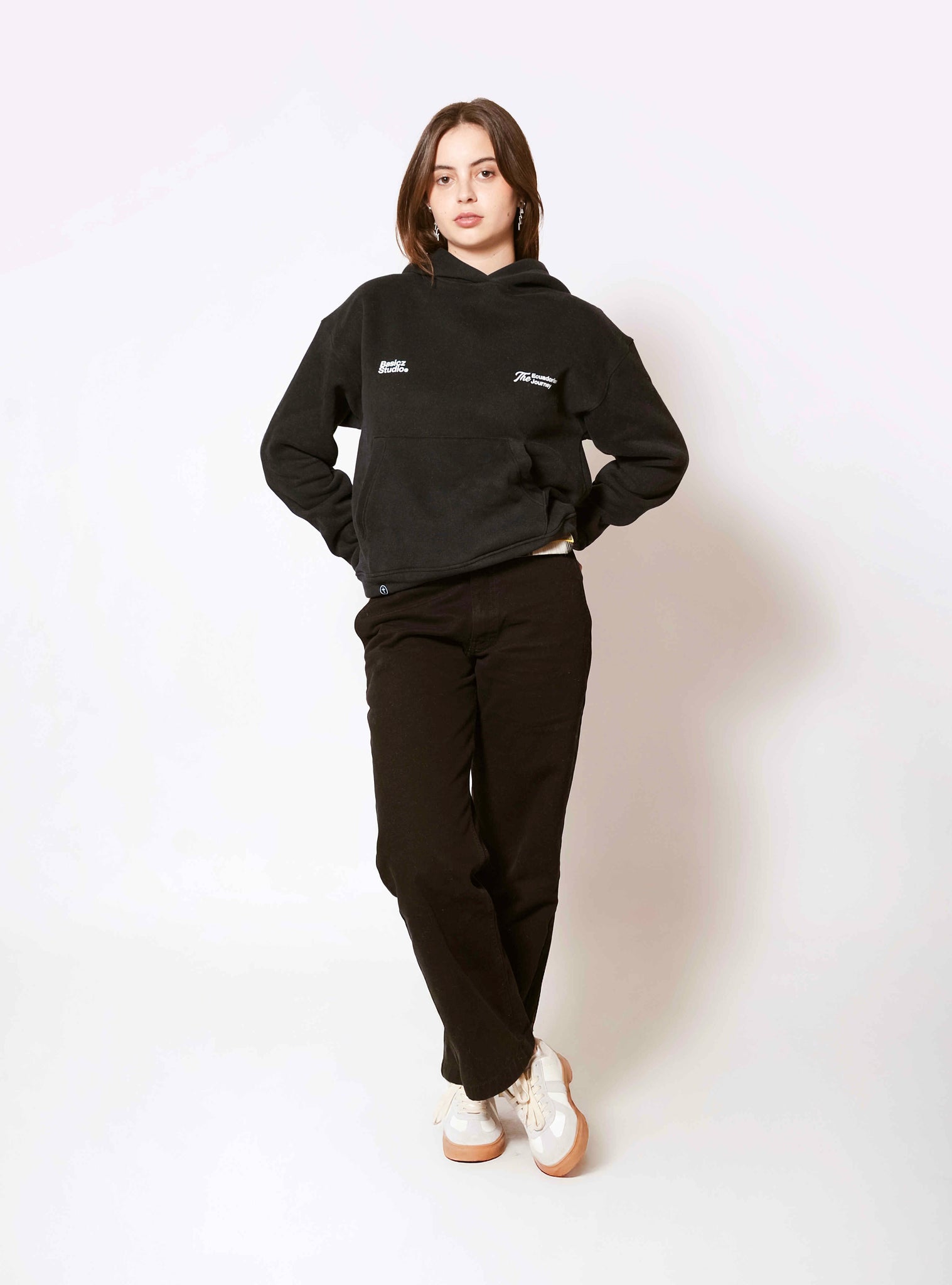 Black Lava Straight Pants