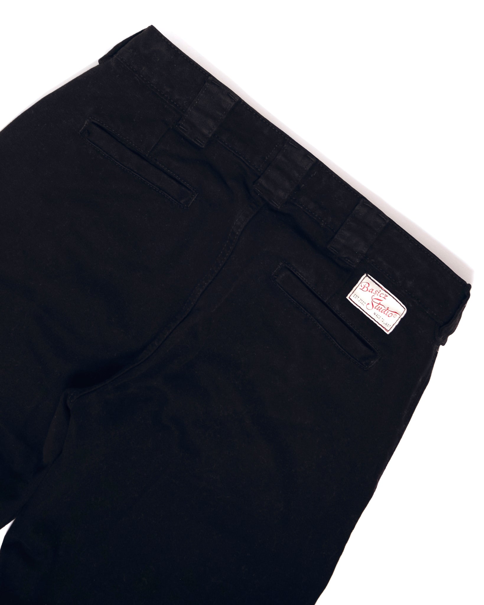 Black Lava Straight Pants