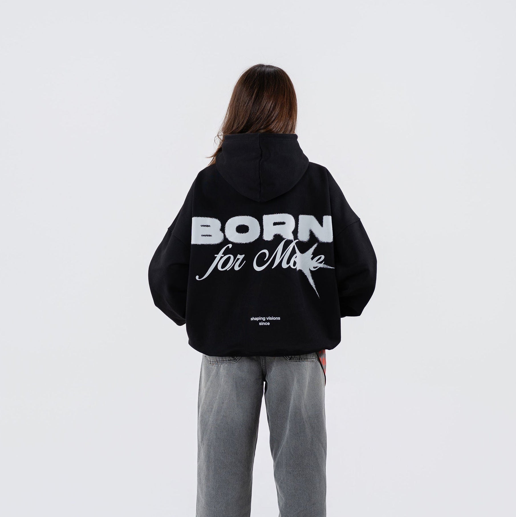 Born 4 More Black Hoodie