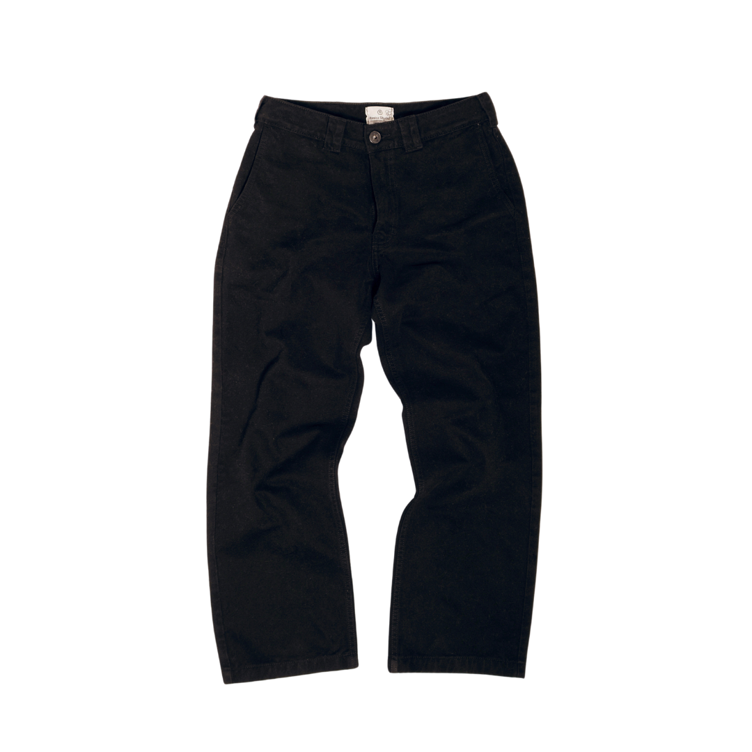 Black Lava Straight Pants