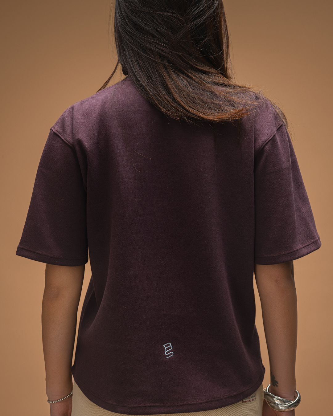 Ecuadorian Goods Tee Merlot
