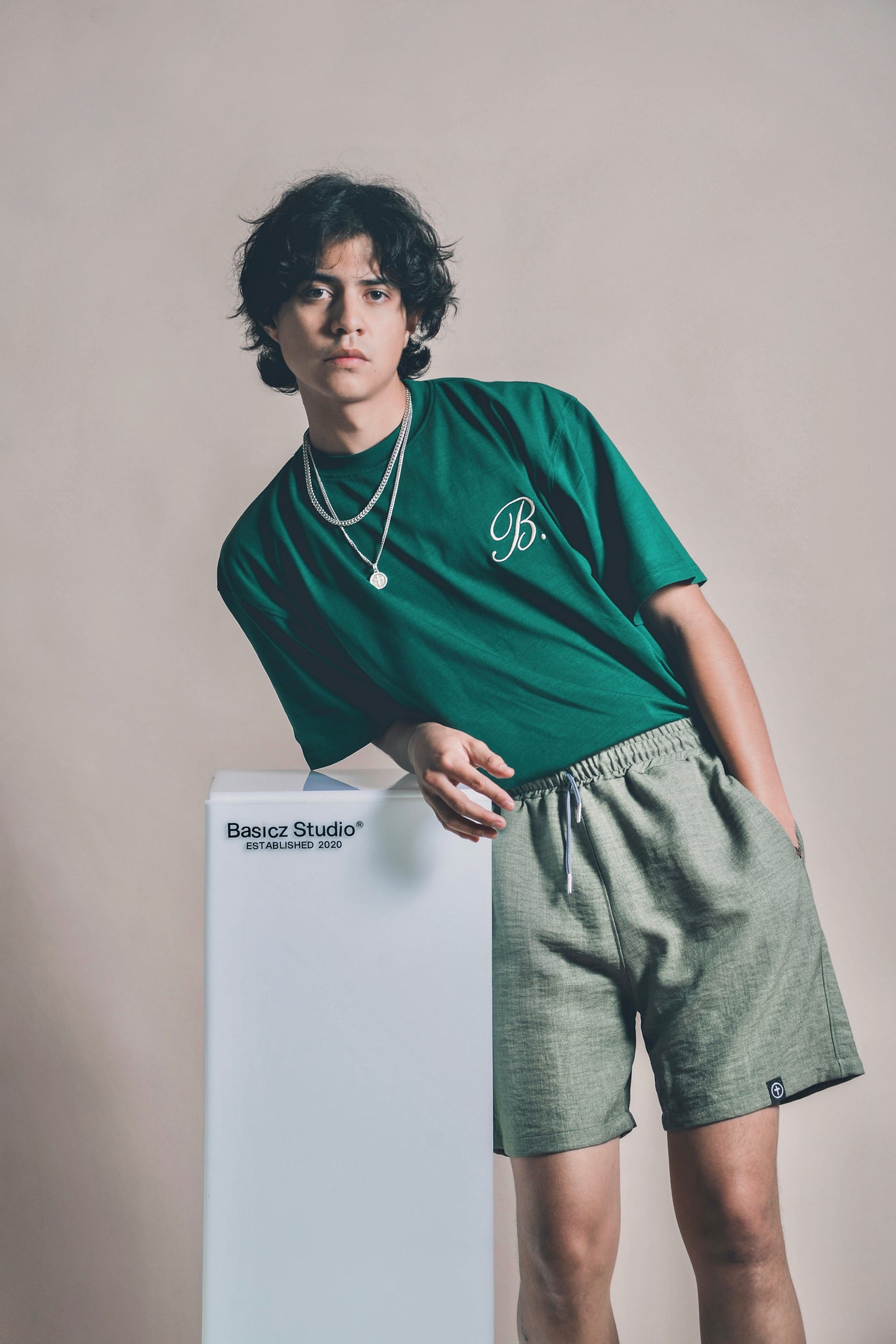 Star Tee Velvet Green