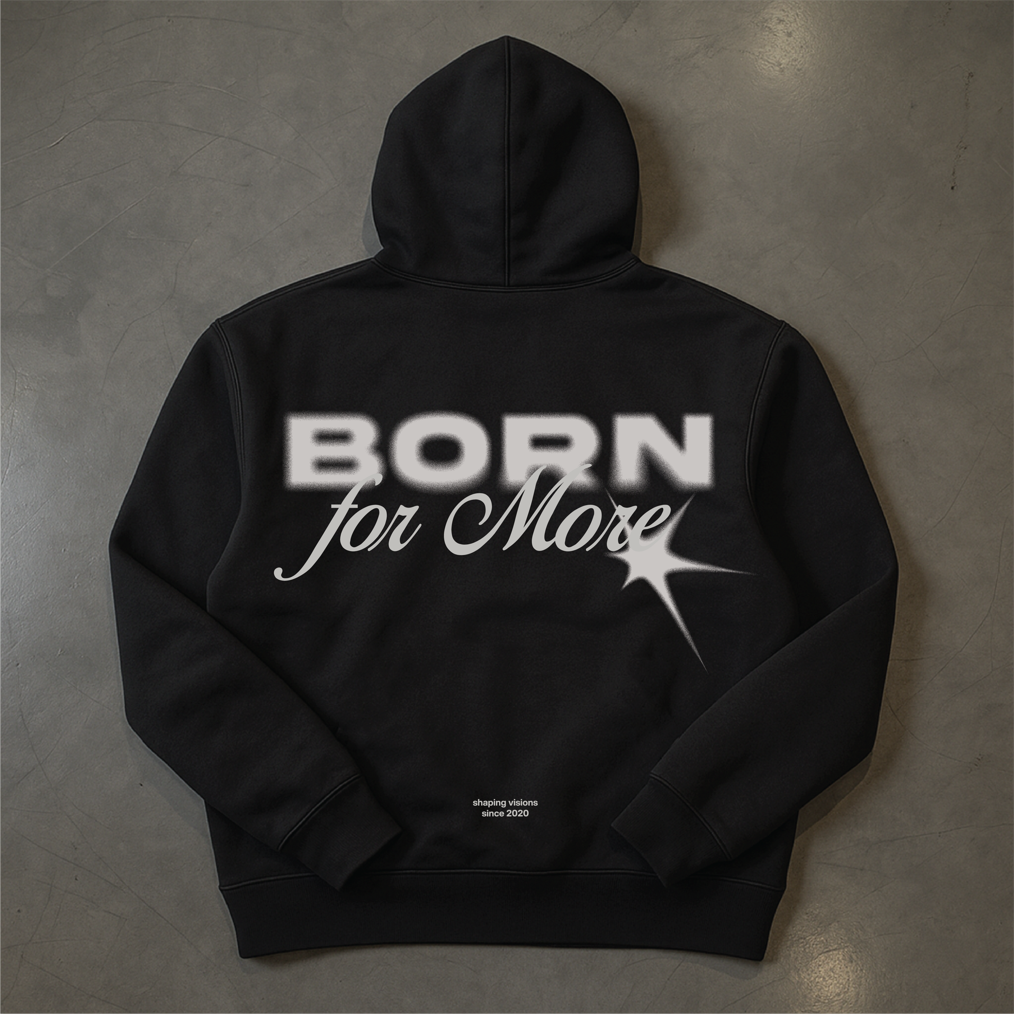 Born 4 More Black Hoodie
