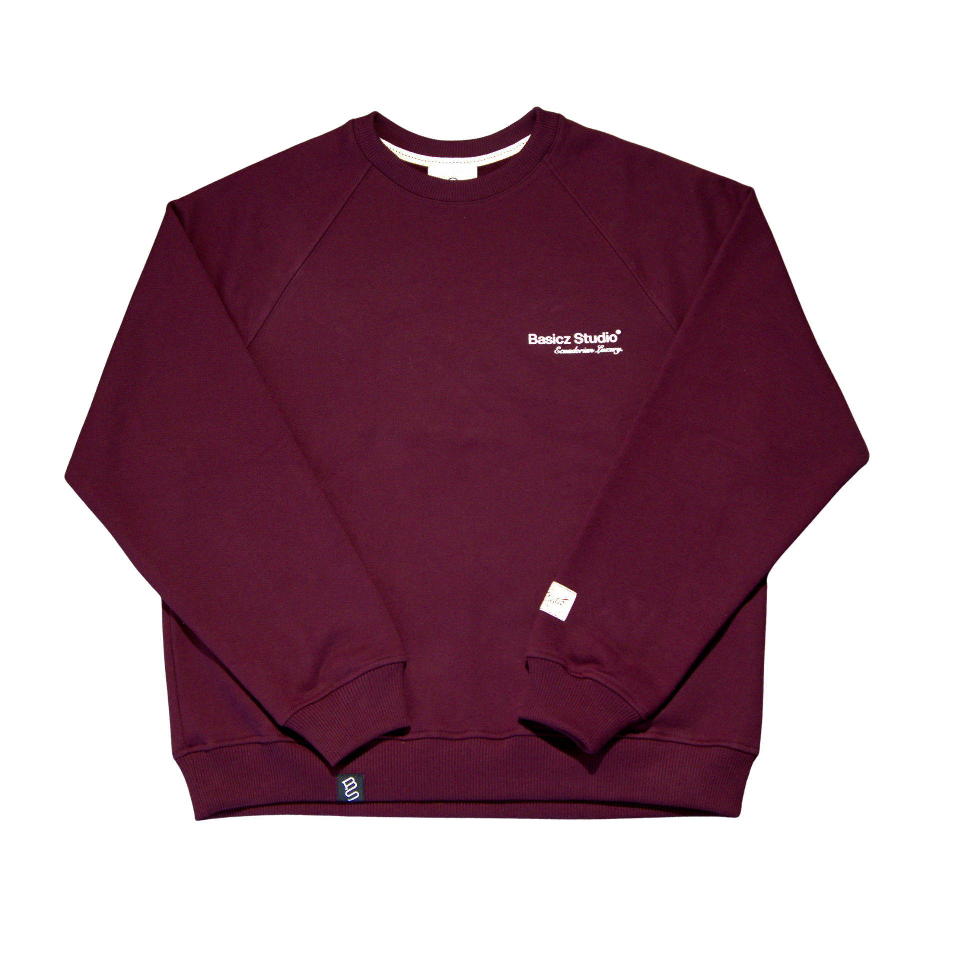Born 4 More Angel Crewneck Merlot