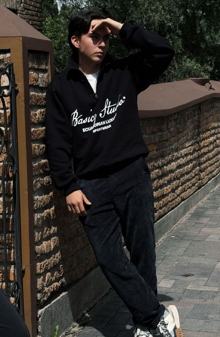 Signature Black French Terry Jacket