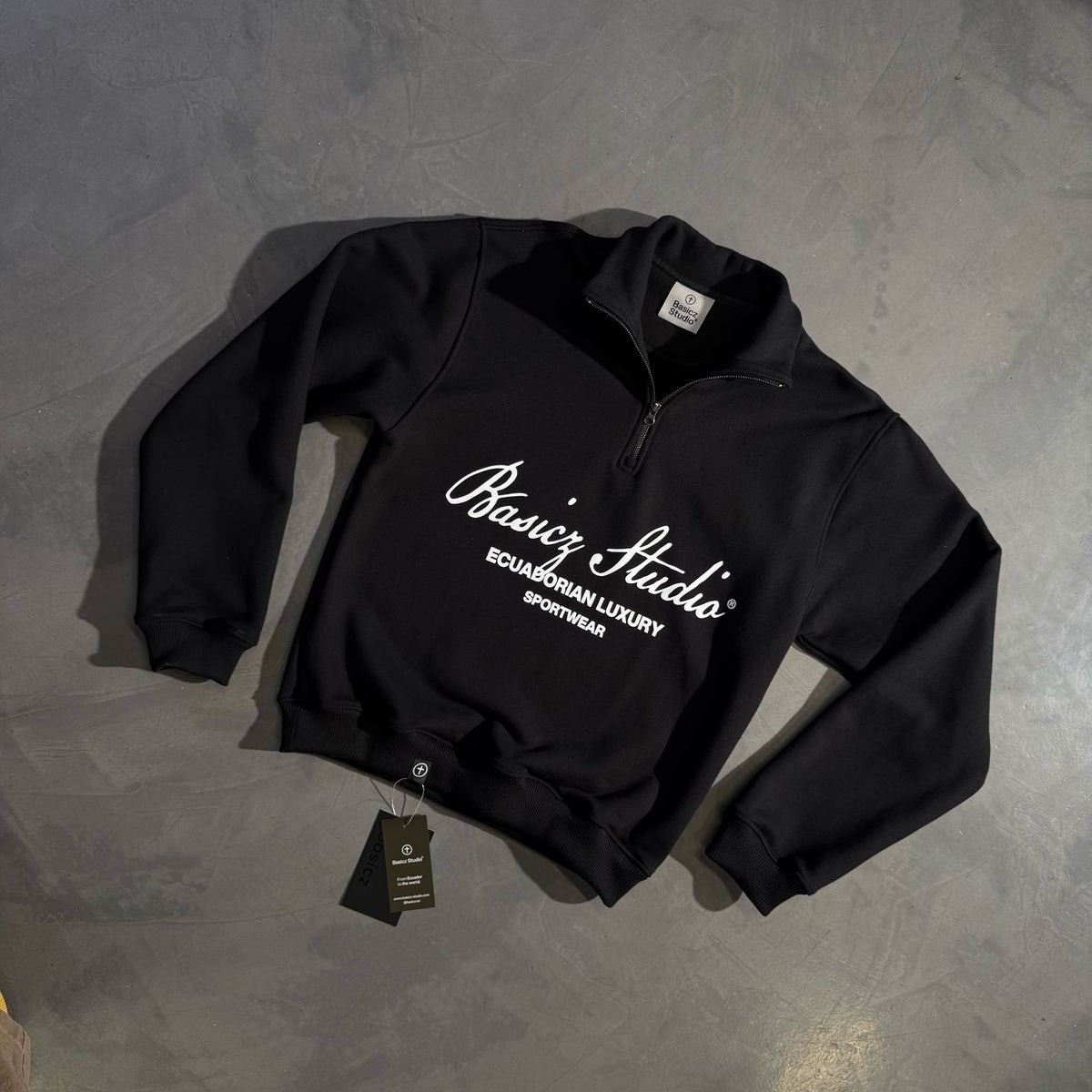 Signature Black French Terry Jacket