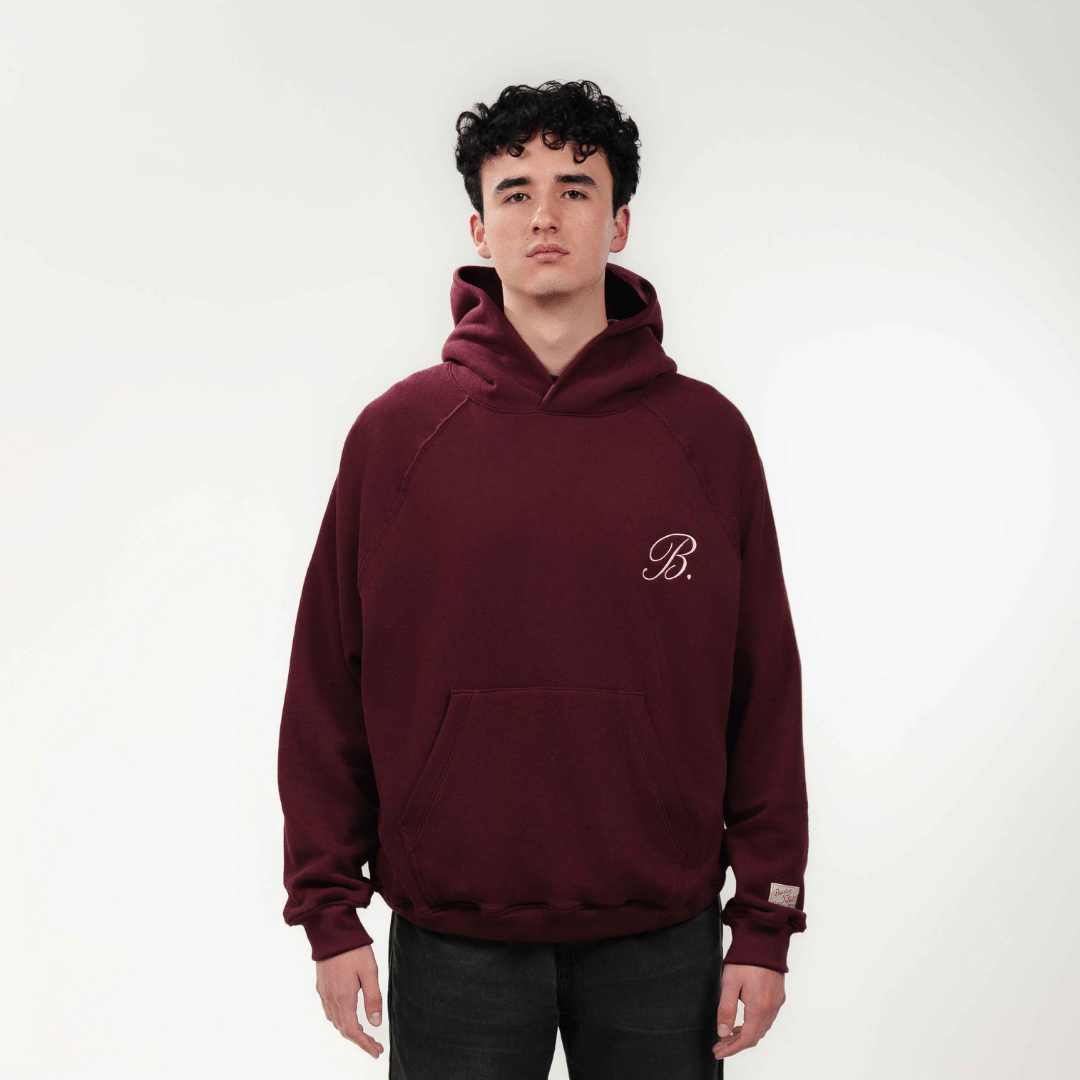 Ikigai Hoodie Merlot Wine - Basicz Studio®