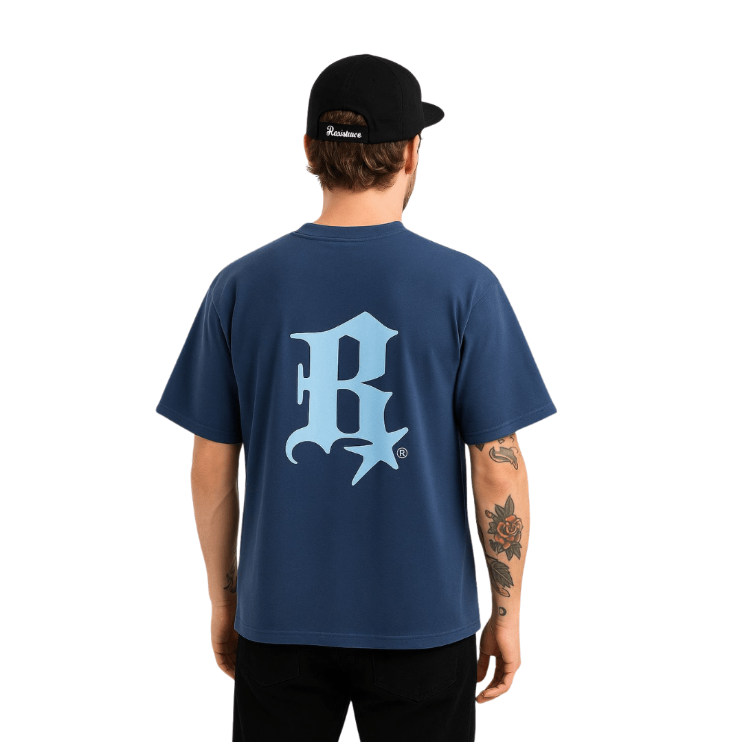 Old Money Indigo Tee - Basicz Studio®